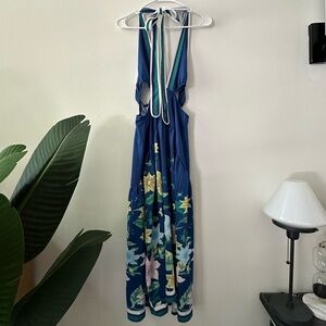 Flowered cutout maxi sz M